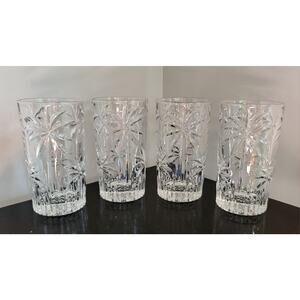 Godinger Crystal Shannon South Palm Beach High Ball Glass Clear (Set Of 4)